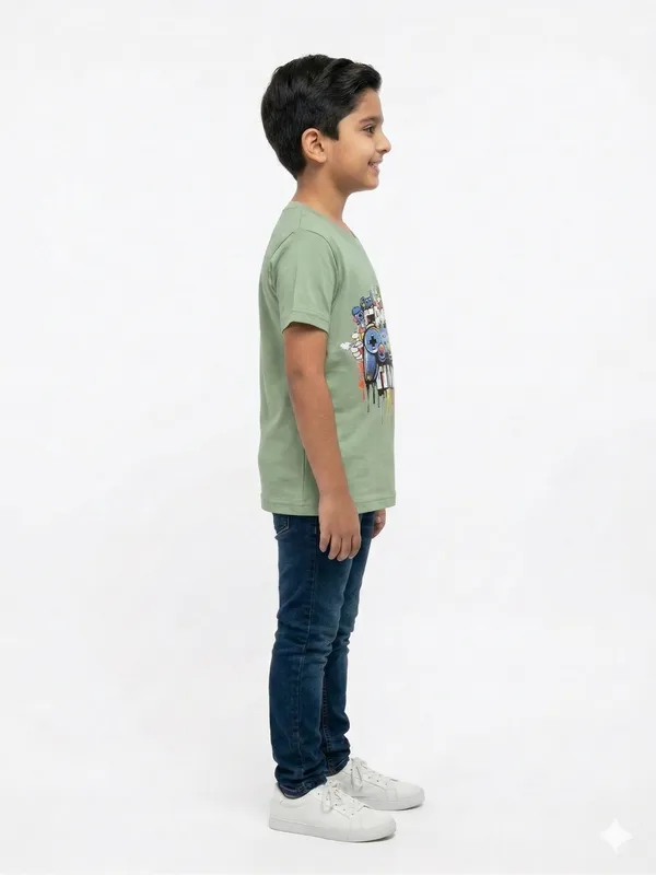 Light_Green_100%_Cotton_Graphic_Dtf_Print_T_Shirt_For_Boys