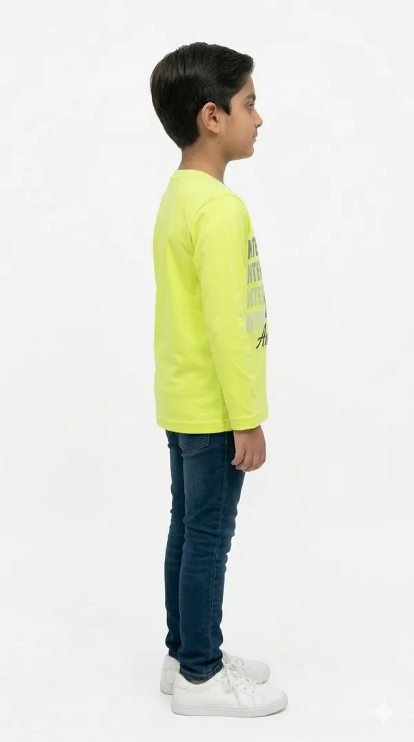 Neon_Green_Yellow_Cotton_Egg_Hunter_Graphic_Full_Sleeve_T_Shirt_For_Boys