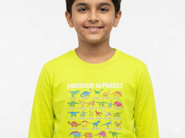 Neon_Green_Cotton_Full_Sleeve_Graphic_Print_T_Shirt_For_Boys