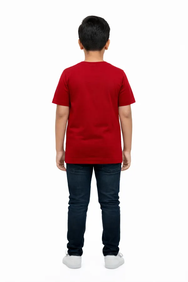 T-Shirt_Maroon_Cotton_Graphic_Dtf_Print_Crew_Neck__For_Boys