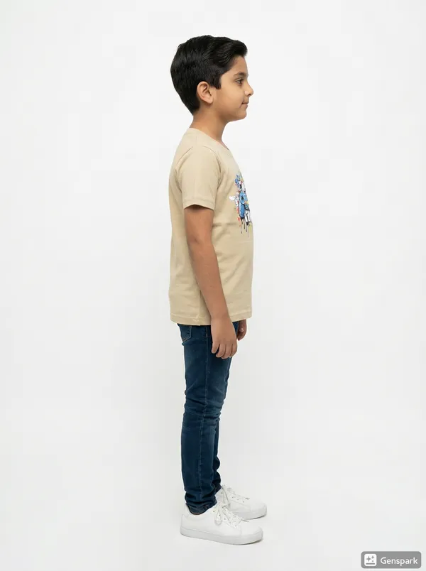 Beige-mano_Cotton_Game_Time_Graphic_Dtf__Print_T_Shirt_For_Boys