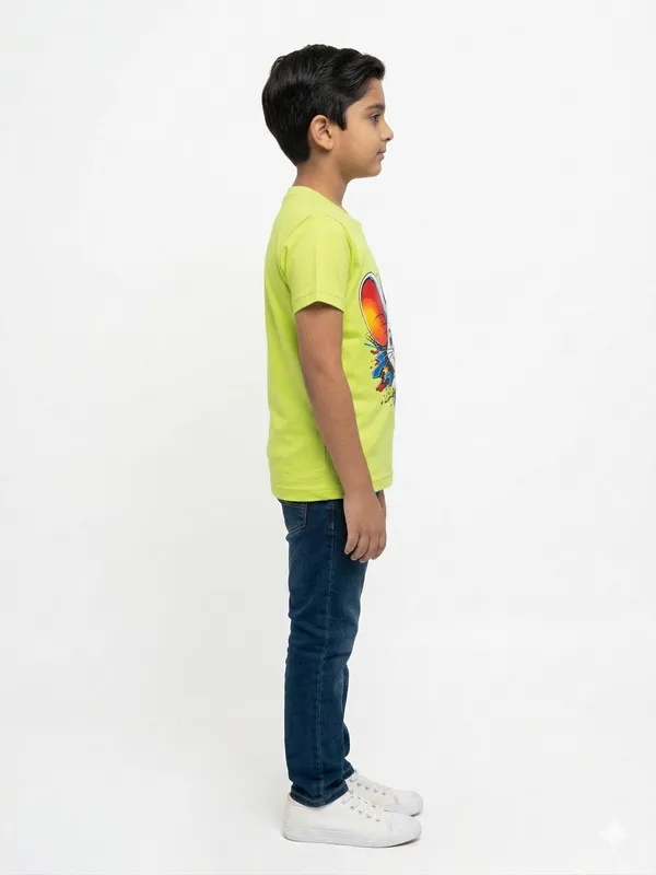 Neon_Green_Cotton_Graphic_Dtf__Print_T_Shirt_For_Boys