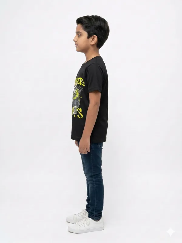 Black_100%_Cotton_Graphic_Dtf_Print_T_Shirt_For_Boys