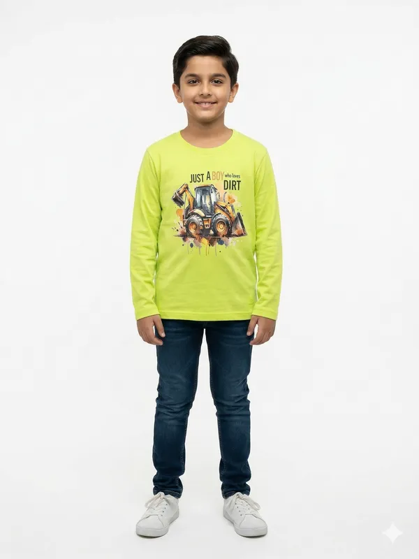 Neon_Green_Cotton_Full_Sleeve_Graphic_Print_T_Shirt_For_Boys