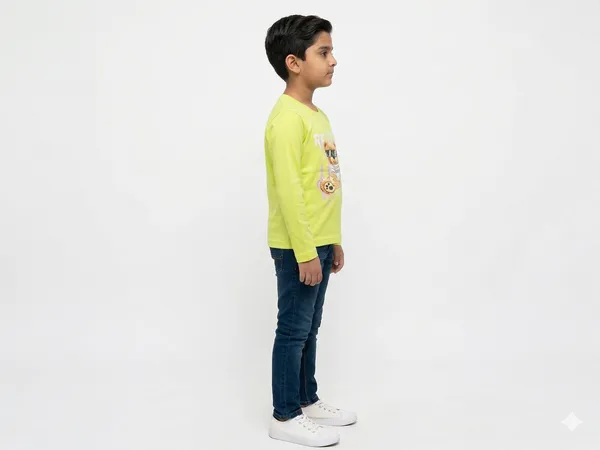 Neon_Green_Cotton_Graphic_Print_Full_Sleeve_Dtf_Print_T_Shirt_For_Boys