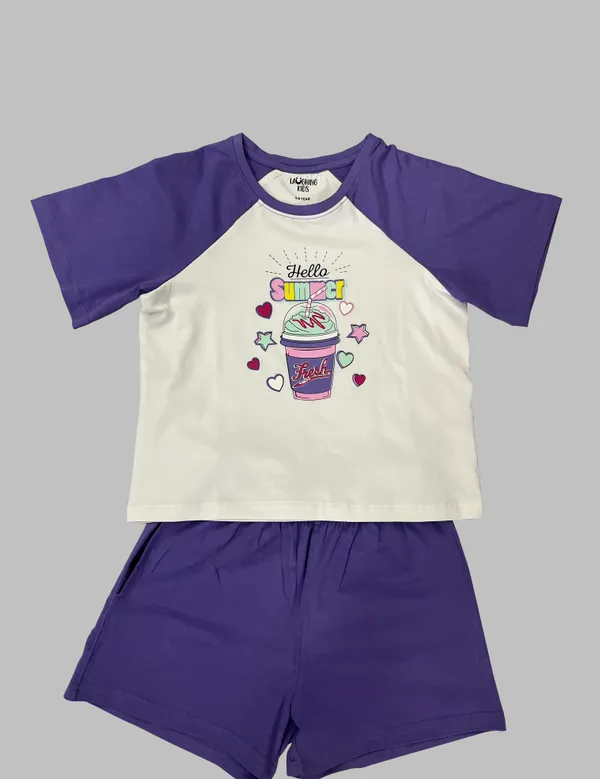 Colour_Block_Shorts_Set_For_Girls