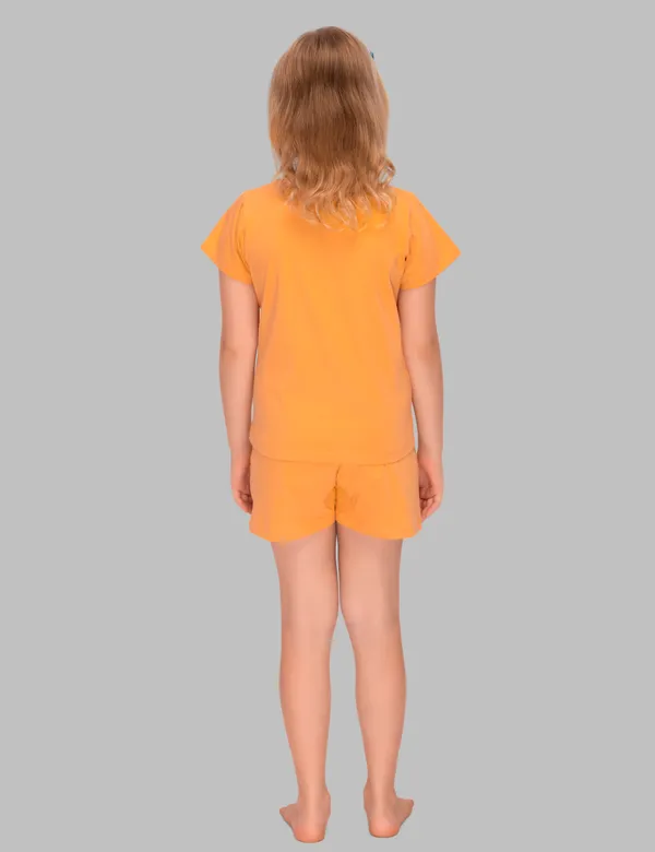 Orange_Printed_Shorts_Set_For_Girls