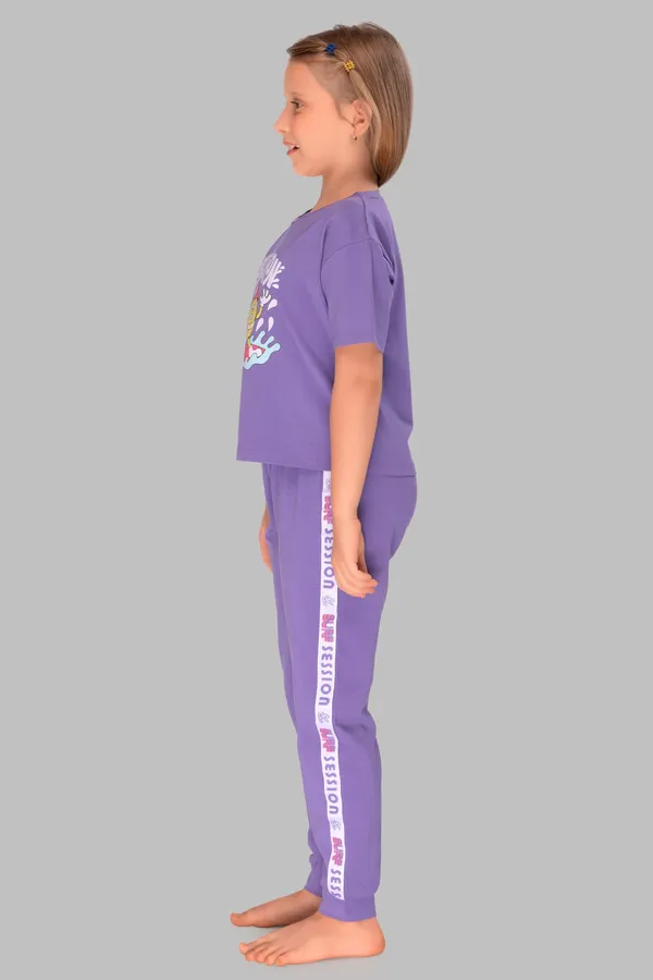 Purple_Cotton_Twinning_Top_Pajama_Set_For_Moms