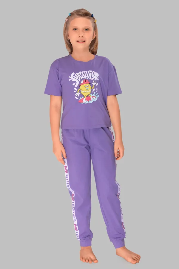 Purple_Cotton_Twinning_Top_Pajama_Set_For_Moms