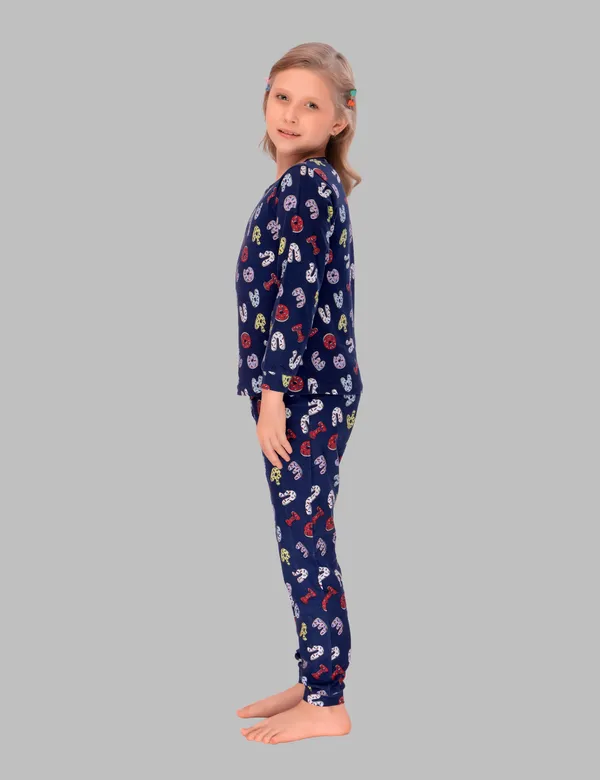 Navy_Blue_Alphabets_Fun_Cozy_Set_Top_Pajama_Set_For_Girls