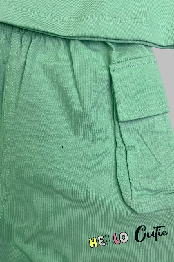 Teal_Bunny_And_Teddy_Shorts_Set_For_Girls