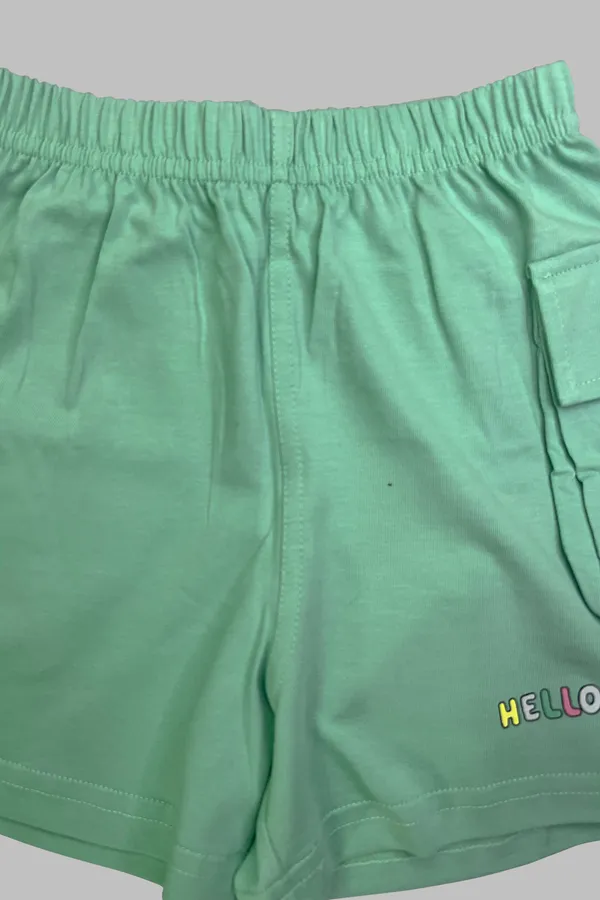 Teal_Bunny_And_Teddy_Shorts_Set_For_Girls
