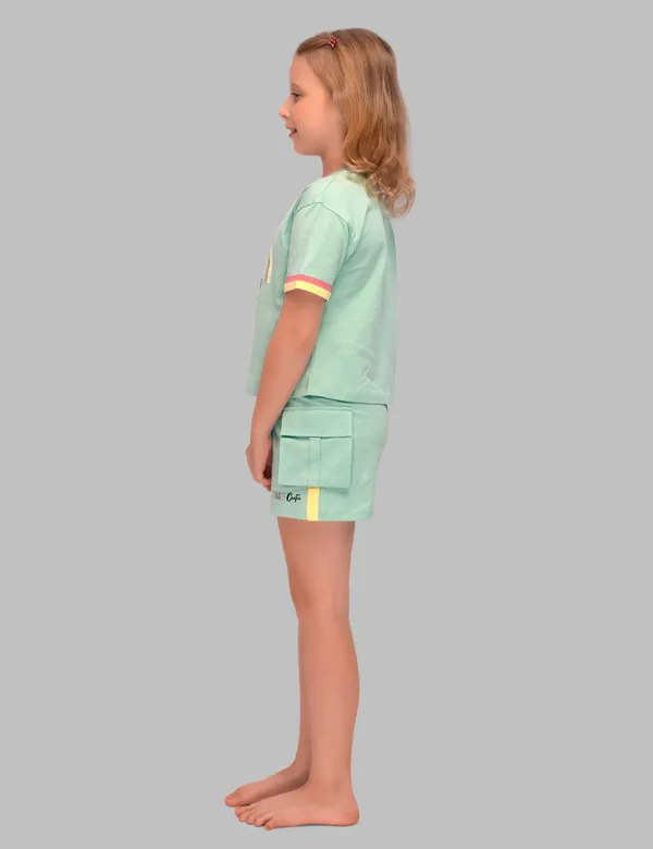 Teal_Bunny_And_Teddy_Shorts_Set_For_Girls