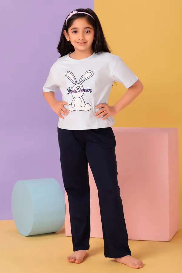 Bunny_Top_Pajama_Set_For_Girls