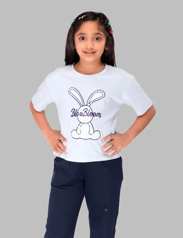Bunny_Top_Pajama_Set_For_Girls