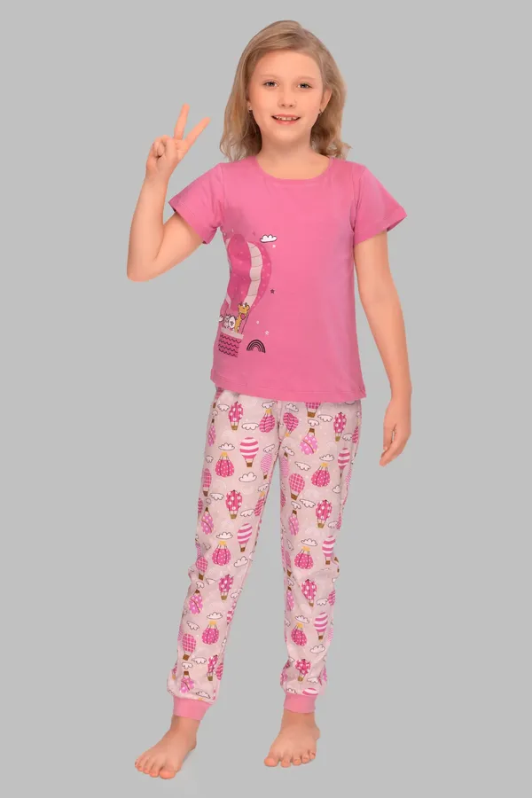 Pink_Cotton_Twinning_Top_Pajama_Set_For_Moms