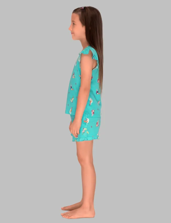 Colourful_Parrot_Shorts_Set_For_Girls