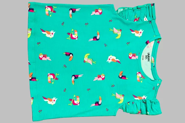 Colourful_Parrot_Shorts_Set_For_Girls