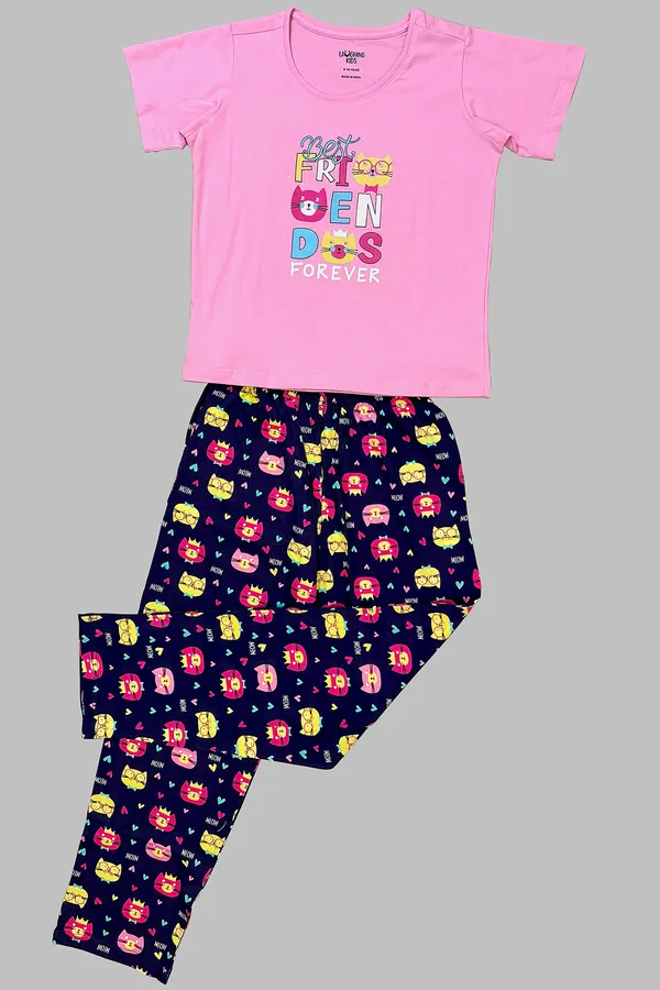 Pink_Navy_Best_Friends_Forever_Pajama_Set_For_Girls