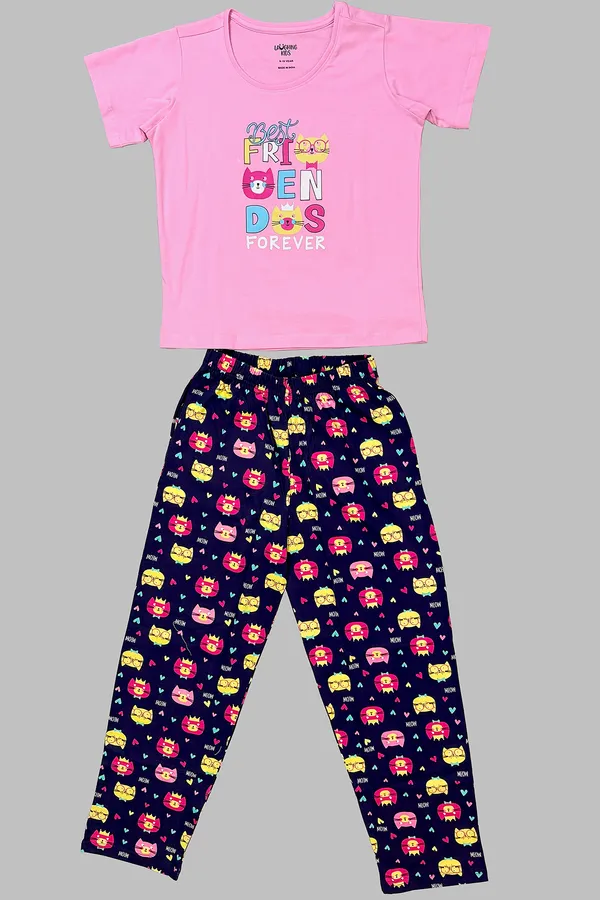 Pink_Navy_Best_Friends_Forever_Pajama_Set_For_Girls