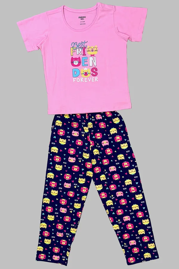 Pink_Navy_Best_Friends_Forever_Pajama_Set_For_Girls