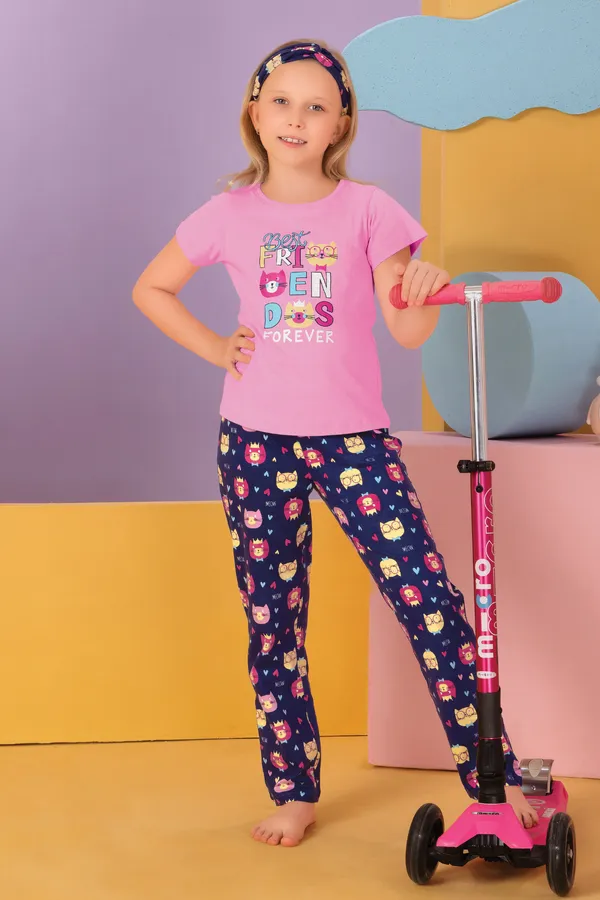 Pink_Navy_Best_Friends_Forever_Pajama_Set_For_Girls