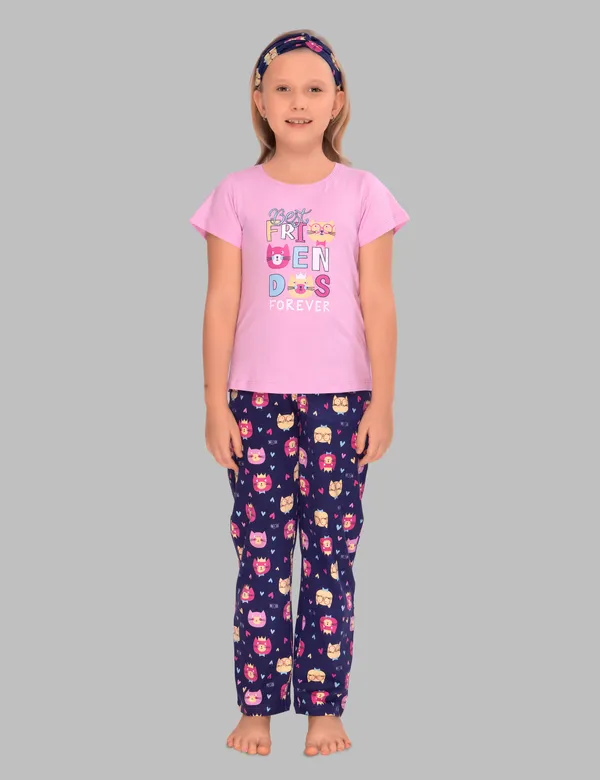 Pink_Navy_Best_Friends_Forever_Pajama_Set_For_Girls