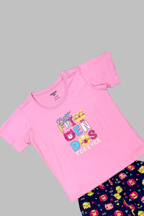 Pink_Navy_Best_Friends_Forever_Pajama_Set_For_Girls