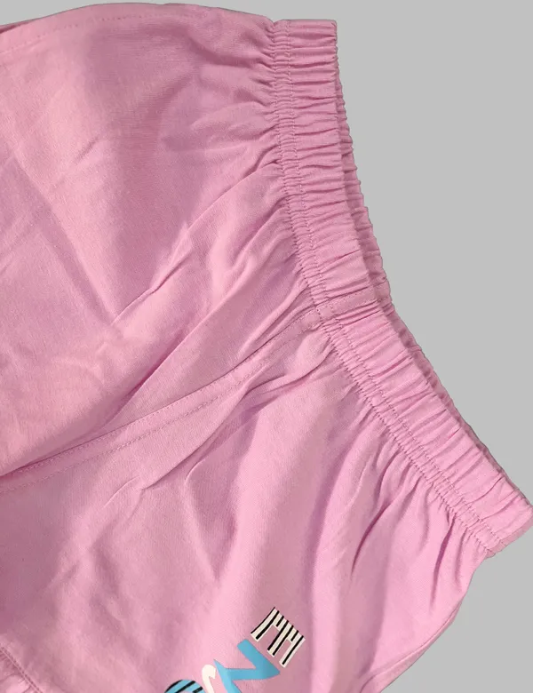 Pink_Back_Print_Teddy_Shorts_Set_For_Girls