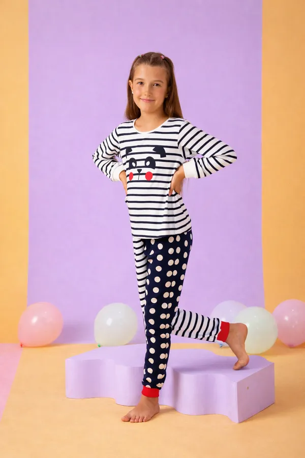 Poa_Dot_Sipes_Cozy_Nightsuits_Top_Pajama_Set_For_Girls