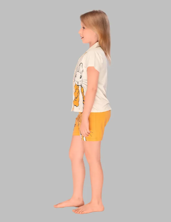 Funny_Bunny_Shirt_And_Shorts_Sets_For_Girls