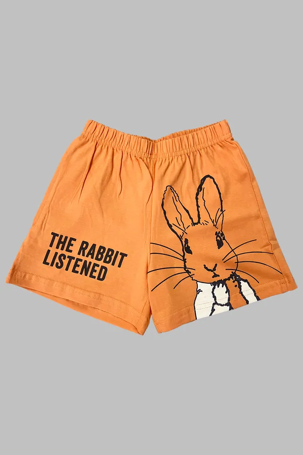 Funny_Bunny_Shirt_And_Shorts_Sets_For_Girls