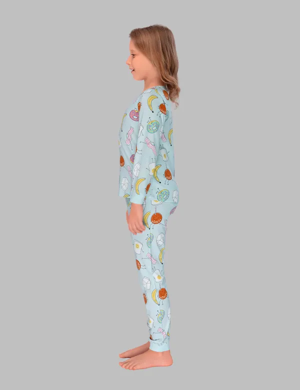 Fruit_Doughnuts_Cozy_Nightsuits_Top_Pajama_Set_For_Girls
