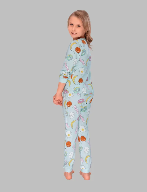 Fruit_Doughnuts_Cozy_Nightsuits_Top_Pajama_Set_For_Girls