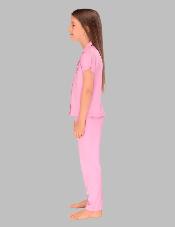 Teddy_Print_Baby_Pink_Collar_And_Pajama_Set_For_Girls