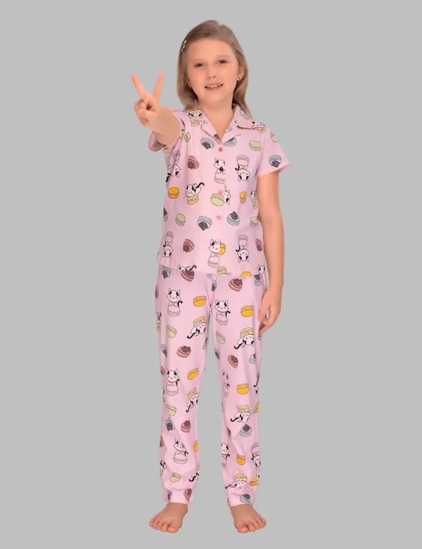 Pink_Bun_And_Kitty_Collar_And_Pajama_Set_For_Girls
