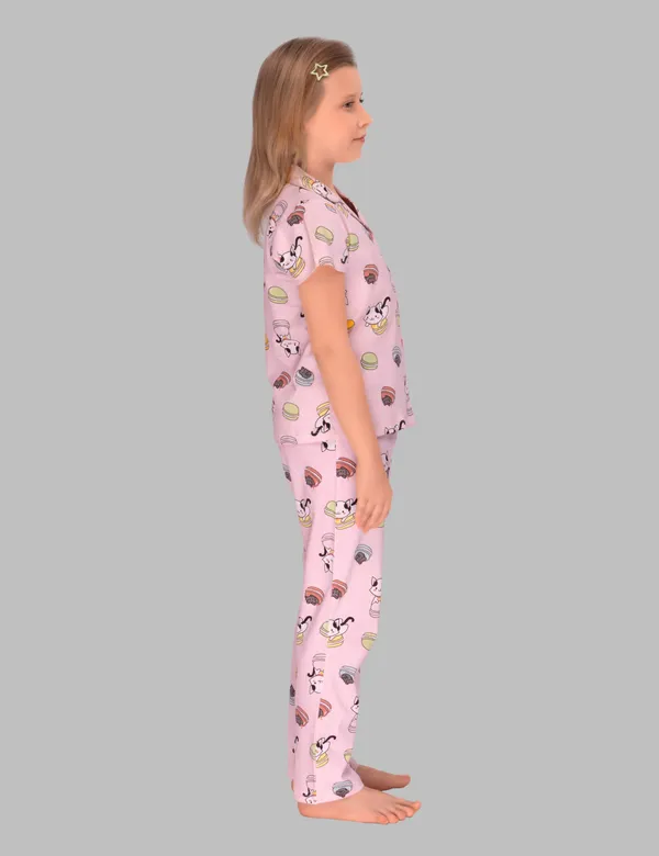 Pink_Bun_And_Kitty_Collar_And_Pajama_Set_For_Girls