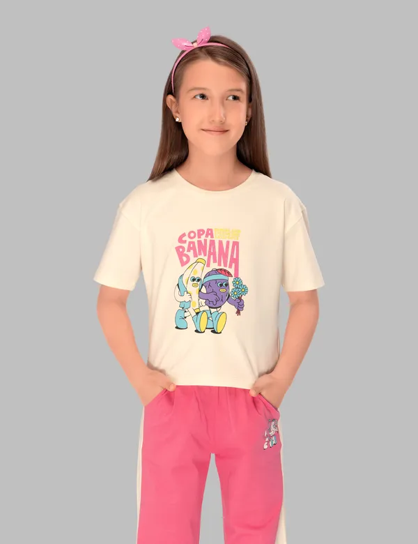 Banana_Bliss_Top_Pajama_Set_For_Girls