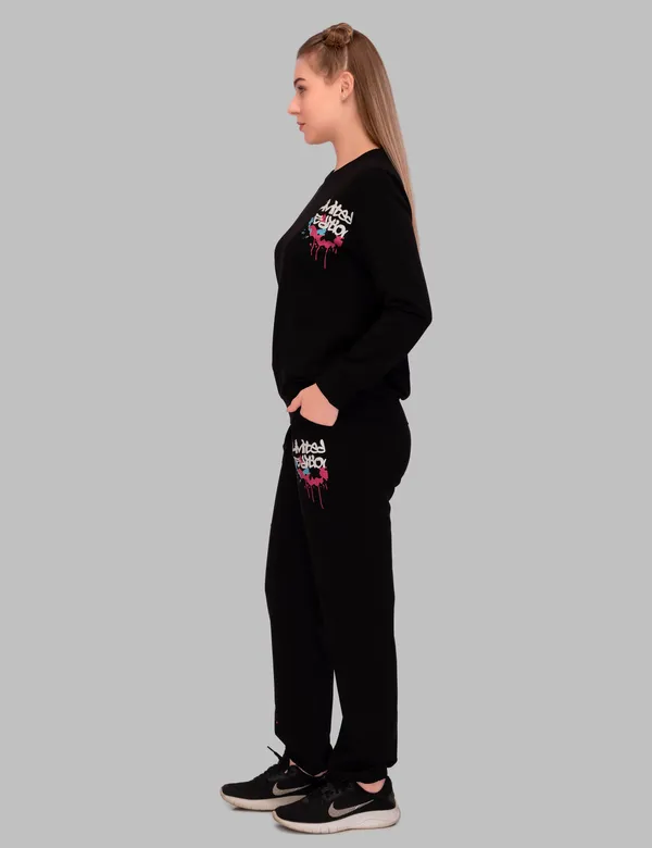 Black_Cotton_Love_Vibes_acksuit_For_Mom