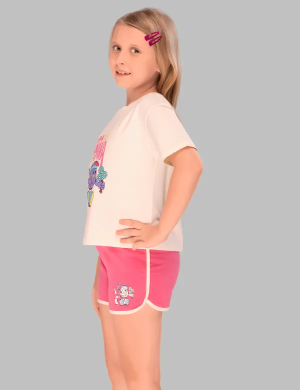 Pink_Copa_Banana_Shorts_Set_For_Girls