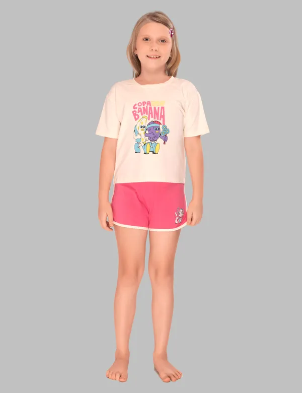 Pink_Copa_Banana_Shorts_Set_For_Girls