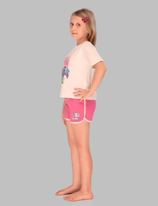 Pink_Copa_Banana_Shorts_Set_For_Girls