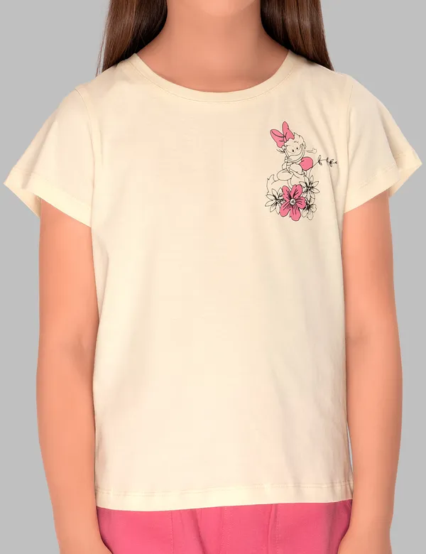 Off_White_Duck_Print_Top_With_Conast_Pink_Pajama_Set_For_Girls