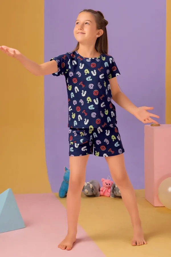 Abc_Printed_Shorts_Set_For_Girls