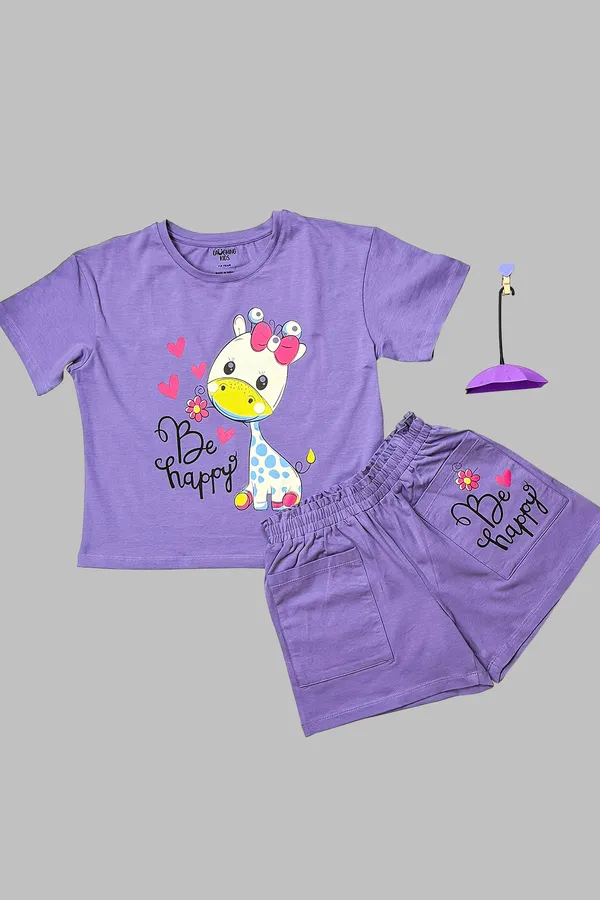 Purple_Giraffe_Happy_Shorts_Set_For_Girls