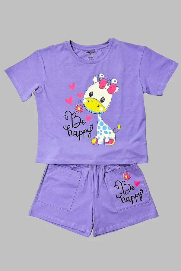 Purple_Giraffe_Happy_Shorts_Set_For_Girls