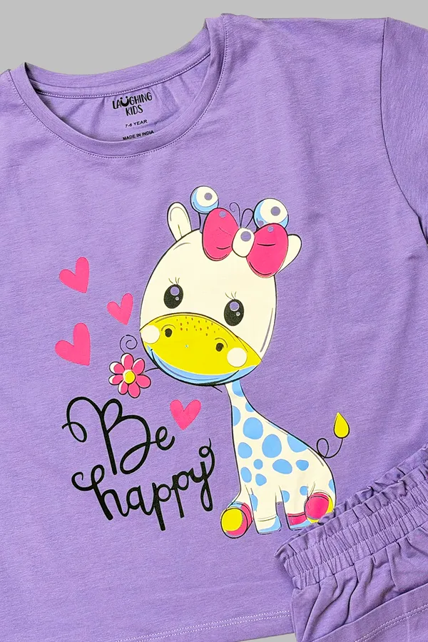 Purple_Giraffe_Happy_Shorts_Set_For_Girls