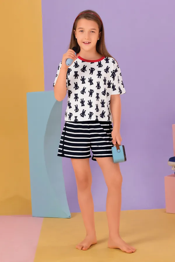 Abc_Printed_Shorts_Set_For_Girls
