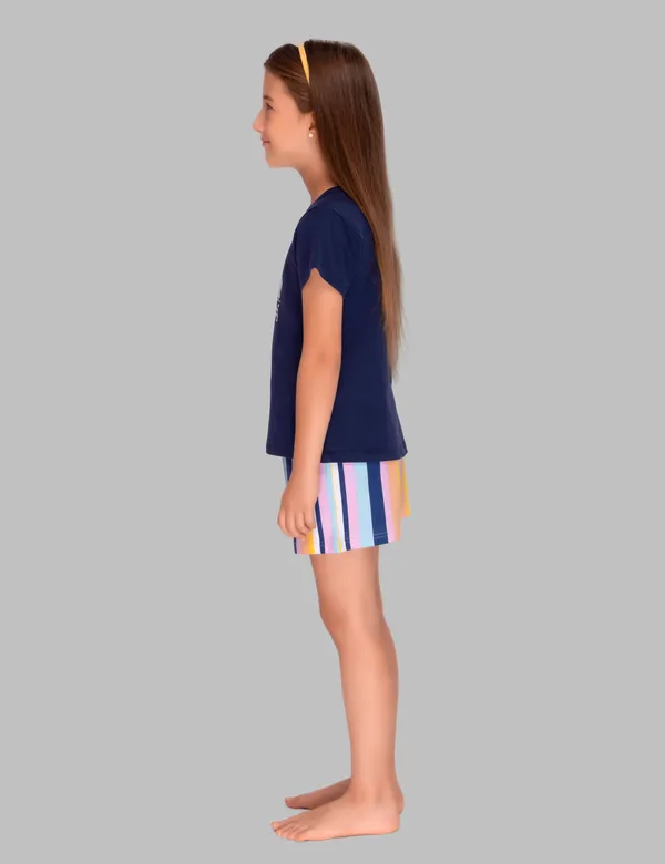Navy_Blue_Siped_Shorts_Set_For_Girls