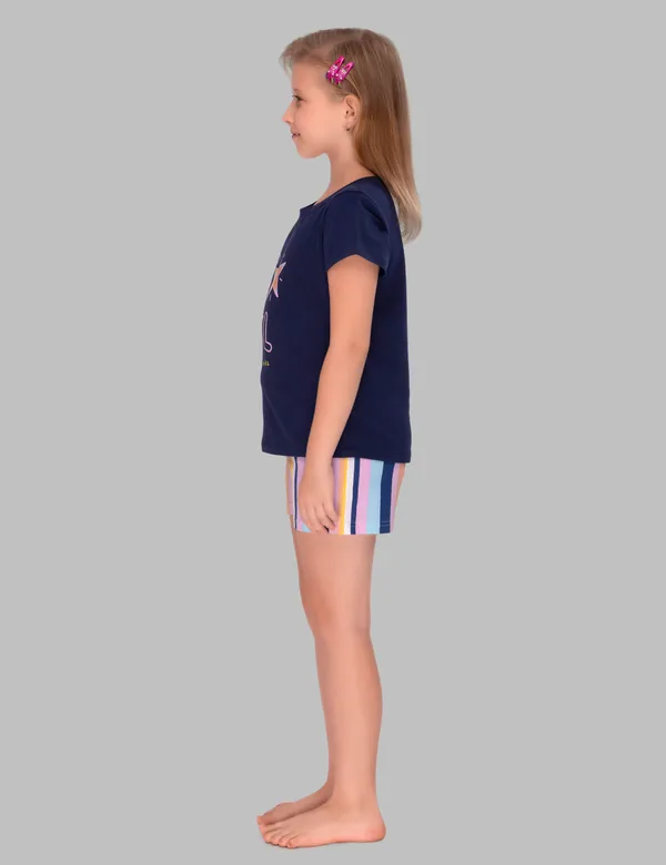 Navy_Blue_Siped_Shorts_Set_For_Girls